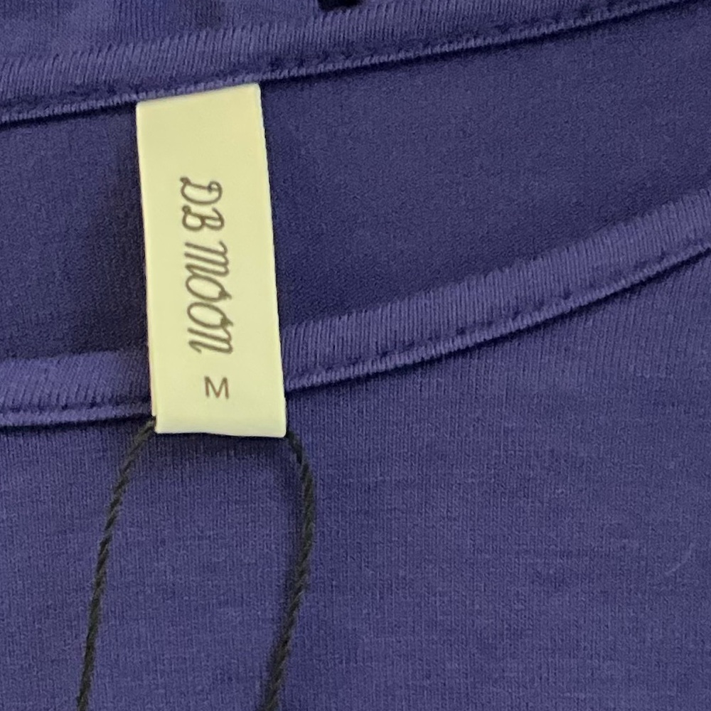 NWT DB Moon Classic Short-Sleeve Blue Midi Dress Sz m - Picture 6 of 6